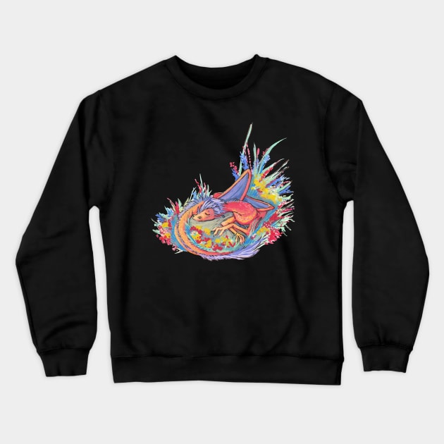 Sleeping Dragon Crewneck Sweatshirt by iisjah